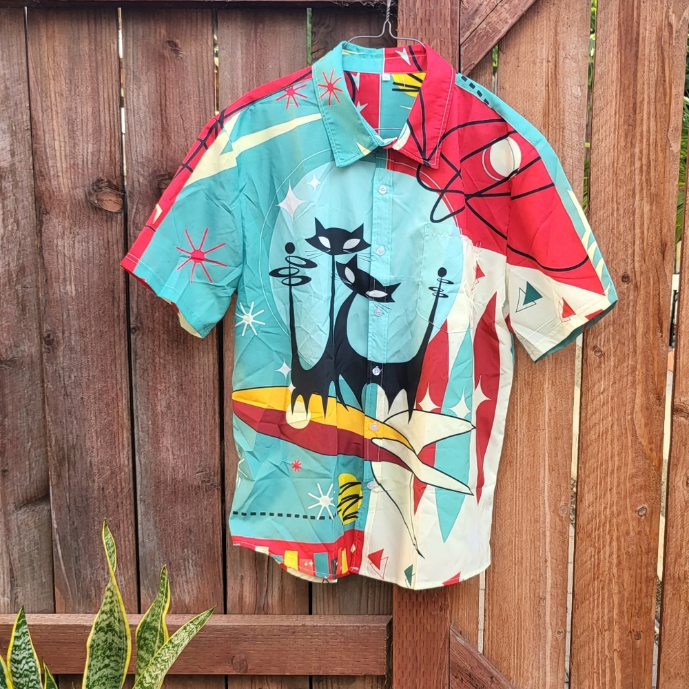 All Over Print button up Shirt